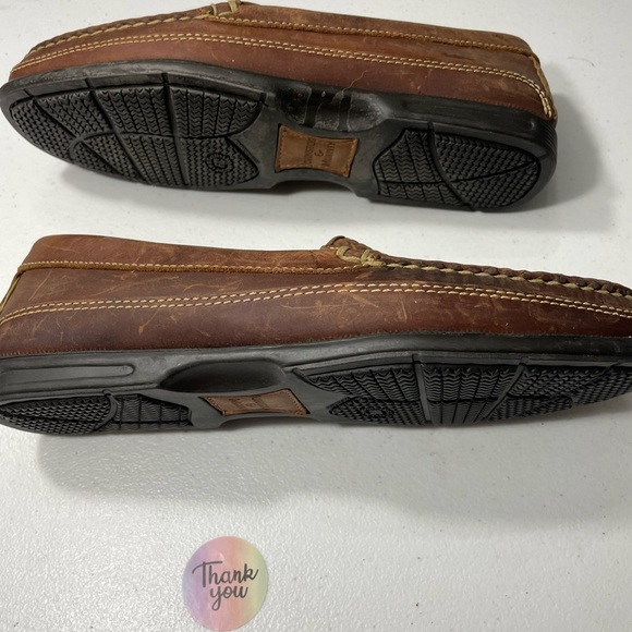 Johnston & Murphy Tan Woven Leather Loafers Size 9.5M SB-20